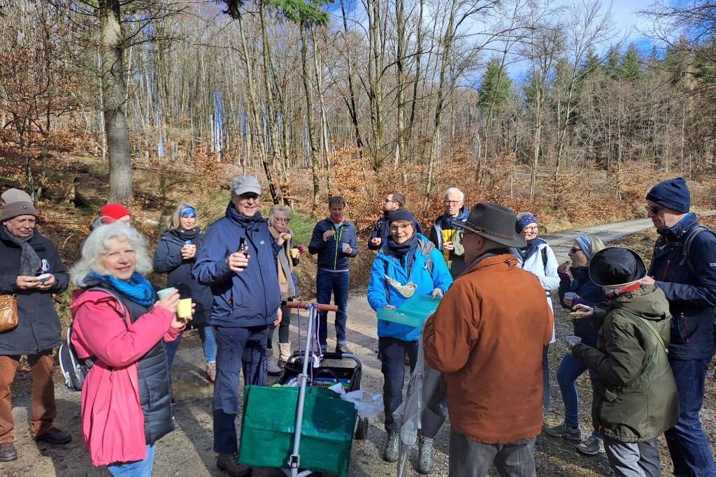 Gruppe bei der Rast