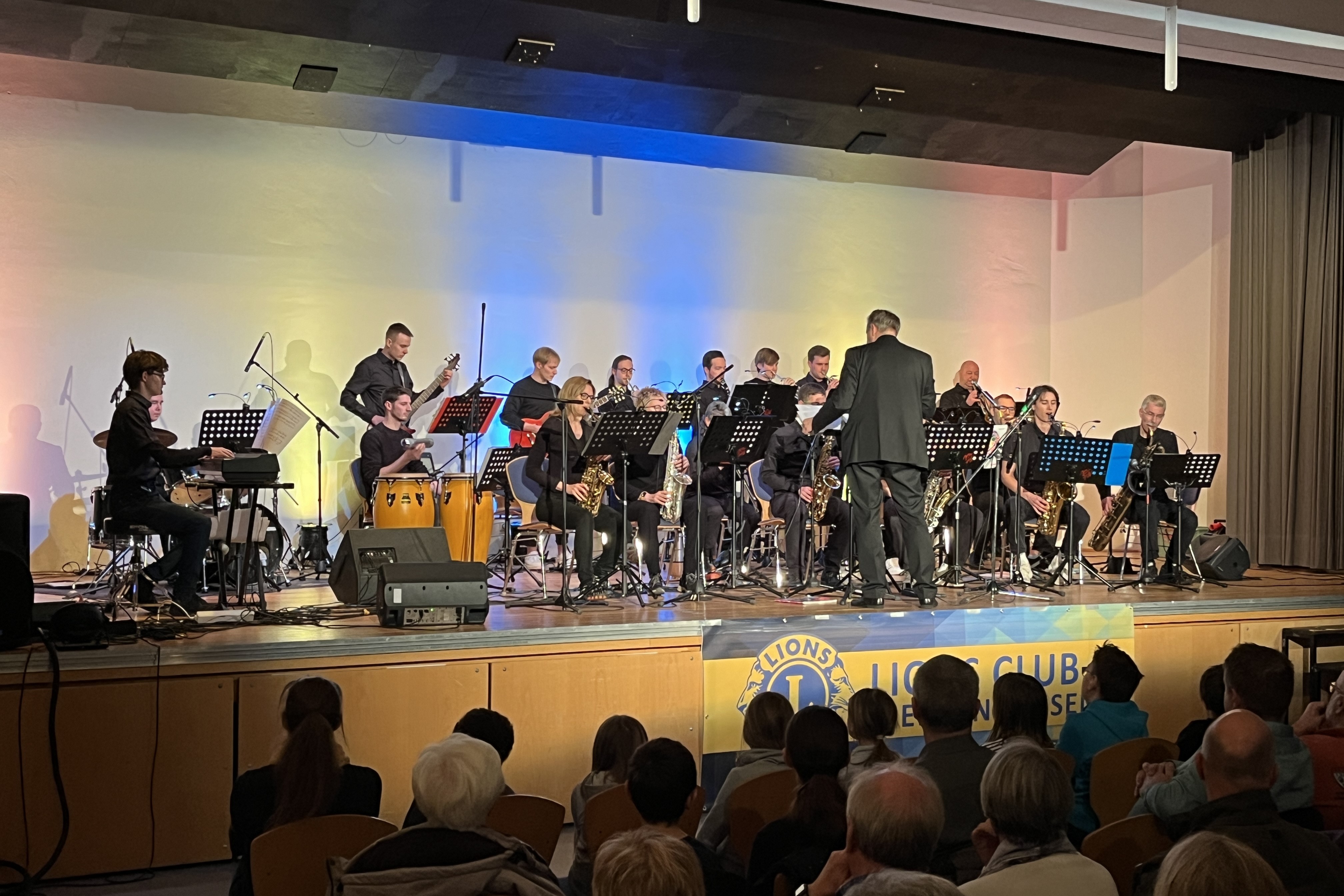 die Big Band Wind Power auf der Bühne