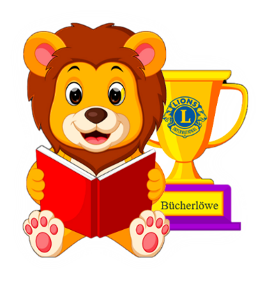 Das Lese-Löwe Maskottchen